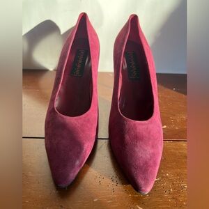Vintage Donna Karan suede pumps